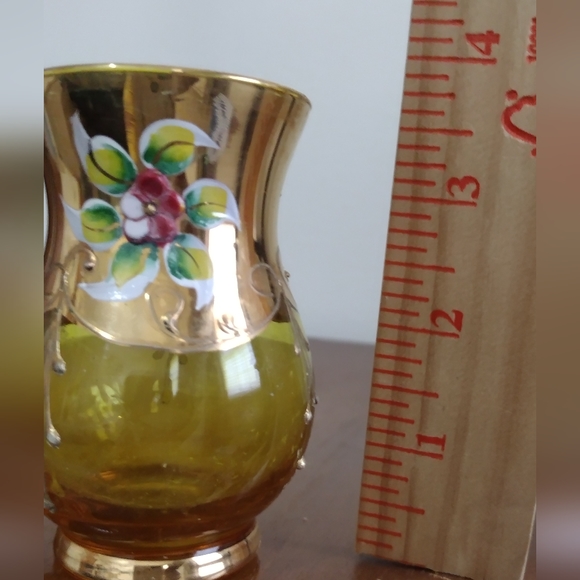 Bohemian Glass Decorative Vase, Small Vase+ Royal Bavarian Germany Mini Vase - Picture 8 of 13